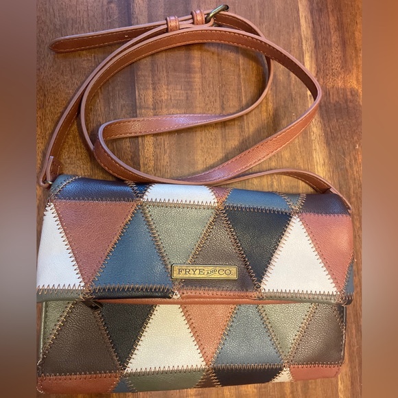 FRYE AND CO. Handbags - NWOT Frye and Co. Geometric Patchwork Crossbody Bag